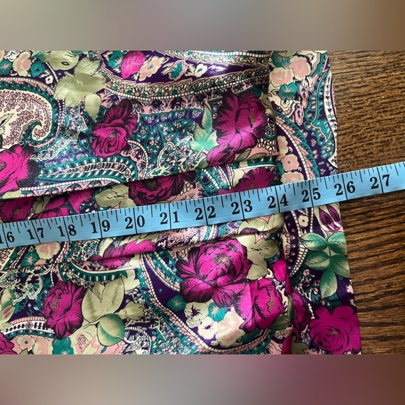 80s Vintage Jo Hanna York by Joan Davis Floral Print Blouse Sz. M/L - Picture 10 of 10